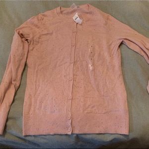 Pink Gap cardigan NWT